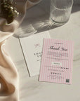 Business Thank You Card Canva Template | Coquette Pink Bows | Brit - Trendy Fox Studio
