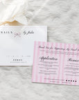 Press - On Nails Backing Card Card Canva Template | Brit - Trendy Fox Studio