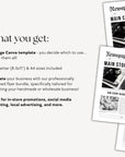 Newspaper Business Flyer Bundle Canva Template | Business Marketing Announcement