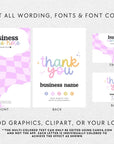 Product Display Backing Card Canva Template | Lulu