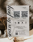 Scan to Pay QR Code Sign, Accepted Payments Sign Canva Template | Modern Luxe | Wynn - Trendy Fox Studio