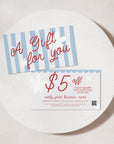 Business Coupon Card Canva Template | Preppy Cottagecore | Margot - Trendy Fox Studio