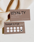 Loyalty Stamp Card Canva Template | Modern Editorial | Lyra - Trendy Fox Studio
