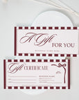 Gift Certificate Canva Template | Old Money Style | Lorna - Trendy Fox Studio
