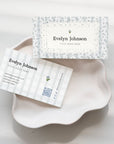 Business Card Canva Template with QR Code | Cottagecore Shabby Chic | Aubrie - Trendy Fox Studio