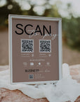 Scan to Pay Sign Canva Template | 2 QR Code | Modern Editorial | Lyra - Trendy Fox Studio