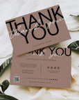 Business Thank You Card Canva Template | Modern Editorial | Lyra - Trendy Fox Studio