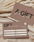 Gift Certificate Canva Template | Modern Editorial Postcard | Lyra - Trendy Fox Studio