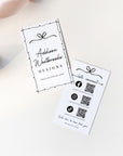 Business Card Canva Template | Social Media QR Code | Whimsical Coquette | Thea