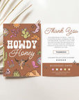 Business Thank You Card Canva Template | Retro Western Desert | Nash - Trendy Fox Studio