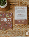 Candle Care Card and Business Thank You Canva Template | Western Desert | Nash - Trendy Fox Studio