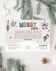Christmas Business Thank You Card Canva Template | Single Sided Merry Vibes - Trendy Fox Studio