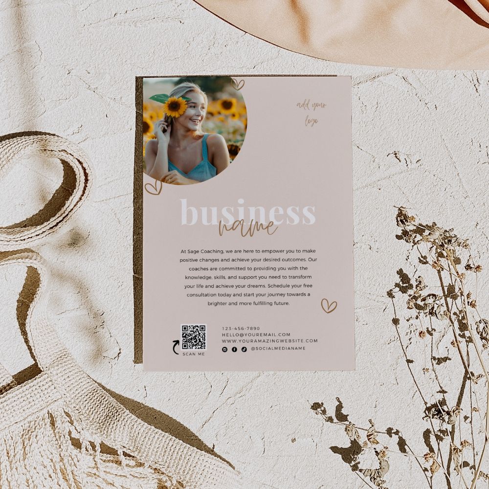 Business Introduction Flyer | Canva Template - Trendy Fox Studio