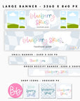 Etsy Shop Kit Canva Template | Pastel Rainbow Check Etsy Banner, Listing Photos, Icon | Lumi