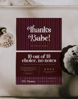 Business Thank You Card Canva Template | Chic Vintage | Plum - Trendy Fox Studio