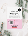 Christmas Business Thank You Card Canva Template | Retro Merry Vibes