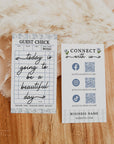 Social Media Connect with Us QR Code Business Card Canva Template | Aubrie - Trendy Fox Studio