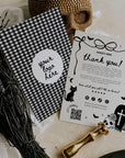 Halloween Business Thank You Card with QR Code Canva Template | Girly Whimsical - Trendy Fox Studio