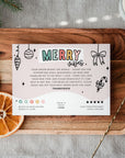 Christmas Business Thank You Card Canva Template | Single Sided Merry Vibes - Trendy Fox Studio