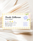 Business Card Canva Template | Preppy Cottagecore | Yara - Trendy Fox Studio