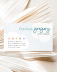 Business Card Canva Template | Rainbow Checkered | Lumi