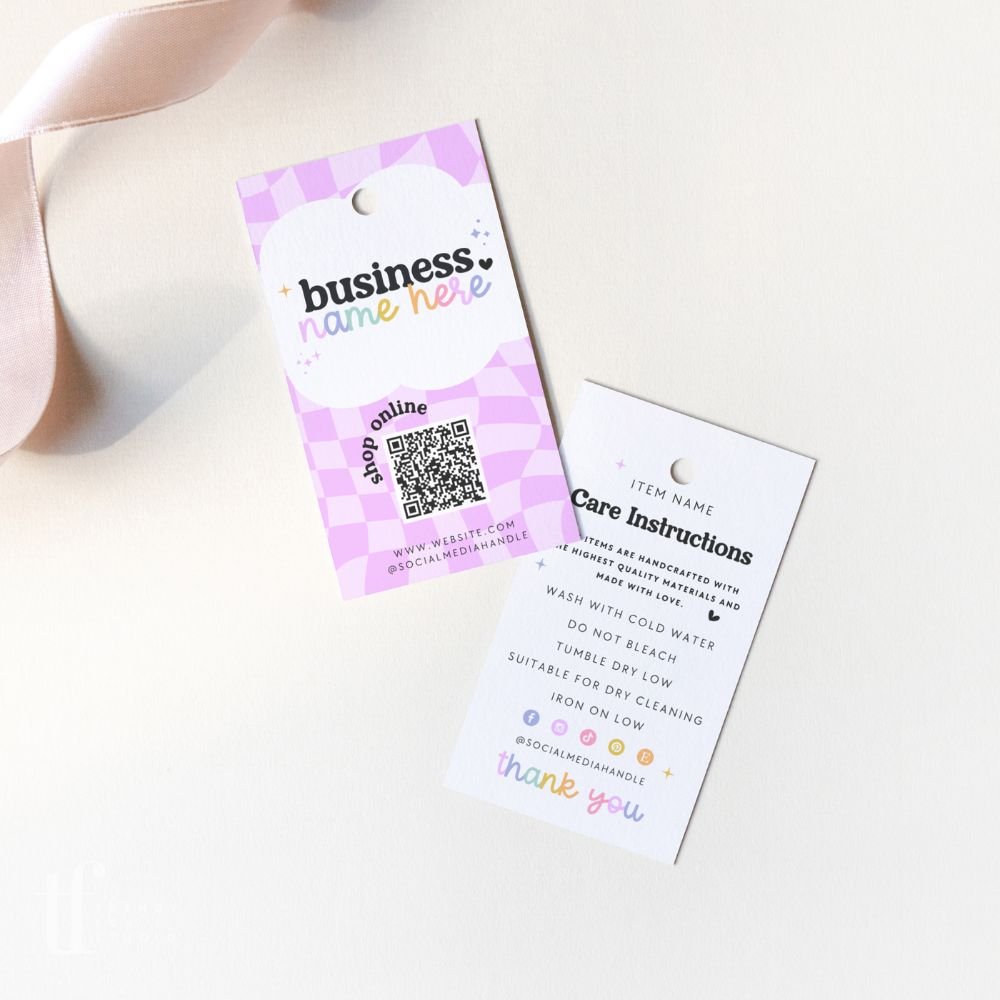 Hang Tag | Swing Tag Canva Template | Lulu - Trendy Fox Studio