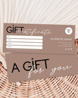 Gift Certificate Canva Template | Modern Editorial | Lyra - Trendy Fox Studio