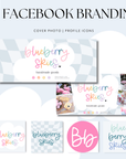 Pastel Rainbow Whimsical Facebook Cover Branding Set Canva Template | Lumi - Trendy Fox Studio