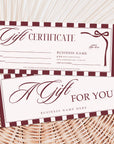 Gift Certificate Canva Template | Old Money Style | Lorna - Trendy Fox Studio