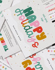 Christmas Business Thank You Card Canva Template | Rainbow - Trendy Fox Studio