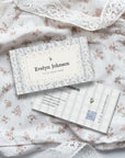 Business Card Canva Template with QR Code | Cottagecore Shabby Chic | Aubrie - Trendy Fox Studio