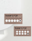 Loyalty Stamp Card Canva Template | Modern Editorial | Lyra - Trendy Fox Studio