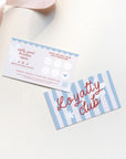 Loyalty Stamp Card Canva Template | Preppy Cottagecore | Margot - Trendy Fox Studio