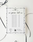 Price List Menu Canva Template | Whimsical Coquette | Thea - Trendy Fox Studio