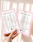 Price List Menu Canva Template | Coquette Stripes | Brit - Trendy Fox Studio