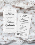 Business Card Canva Template | Whimsical Coquette | Thea - Trendy Fox Studio