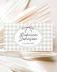 Business Card Canva Template with QR Code | Cottagecore Gingham | Lula - Trendy Fox Studio