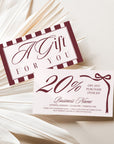 Business Coupon Discount Card Canva Template | Lorna - Trendy Fox Studio