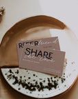 Refer A Friend Discount Business Card Canva Template | Modern Editorial | Lyra - Trendy Fox Studio