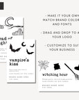 Halloween Candle Label Canva Template | Spooky Ghosts & Pumpkins - Trendy Fox Studio