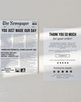 Newspaper Thank You Card | Canva Template - Trendy Fox Studio