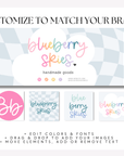 Pastel Rainbow Whimsical Facebook Cover Branding Set Canva Template | Lumi - Trendy Fox Studio