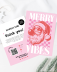 Christmas Business Thank You Card Canva Template | Retro Merry Vibes