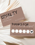 Loyalty Stamp Card Canva Template | Modern Editorial | Lyra - Trendy Fox Studio