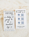 Social Media Connect with Us QR Code Business Card Canva Template | Aubrie - Trendy Fox Studio