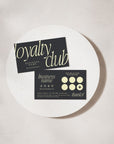 Loyalty Card Canva Template | Luxe Black | Nysa - Trendy Fox Studio