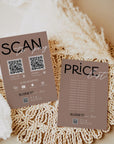 Scan to Pay Sign & Price List Sign | 2 QR Code | Canva Template | Lyra - Trendy Fox Studio