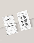 Business Card Canva Template | Social Media QR Code | Whimsical Coquette | Thea