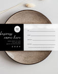 Gift Certificate Canva Template | Modern Black Boho | Inez - Trendy Fox Studio
