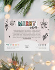 Christmas Business Thank You Card Canva Template | Single Sided Merry Vibes - Trendy Fox Studio